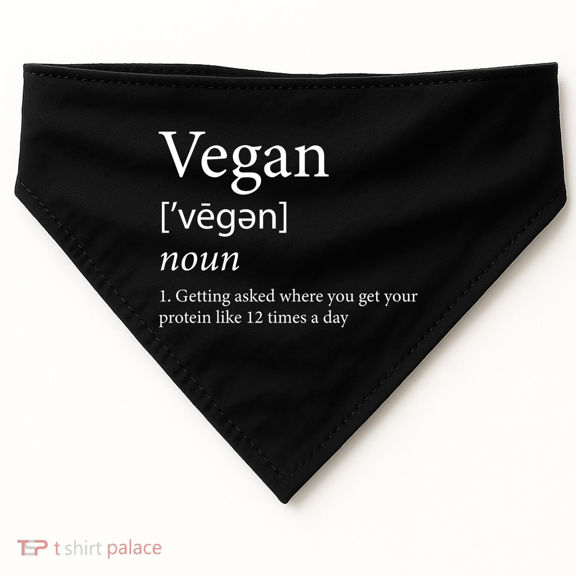 Vegan Protein Definition USA-Made Doggie Bandana