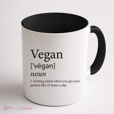 Vegan Protein Definition Coffee Mug back