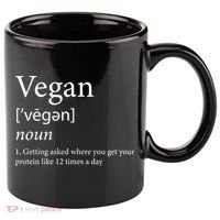 Vegan Protein Definition 11oz C Handle Ceramic Mug thumb 0