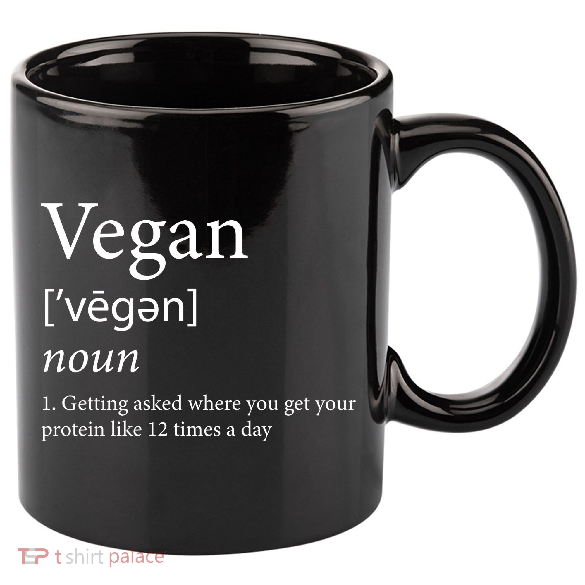 Vegan Protein Definition 11oz C Handle Ceramic Mug
