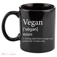 Vegan Protein Definition 11oz C Handle Ceramic Mug thumb 2