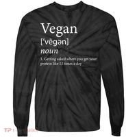 Vegan Protein Definition Tie-Dye Long Sleeve Shirt thumb 0
