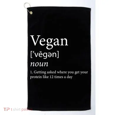 Vegan Protein Definition Golf Towel