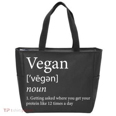 Vegan Protein Definition Tote Bag