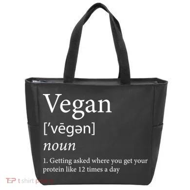 Vegan Protein Definition Tote Bag