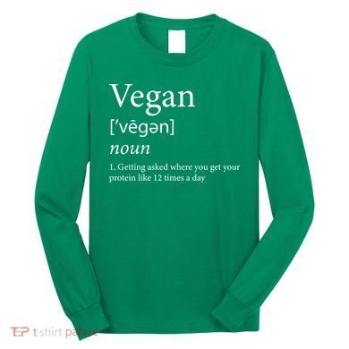 Vegan Protein Definition Long Sleeve Shirt