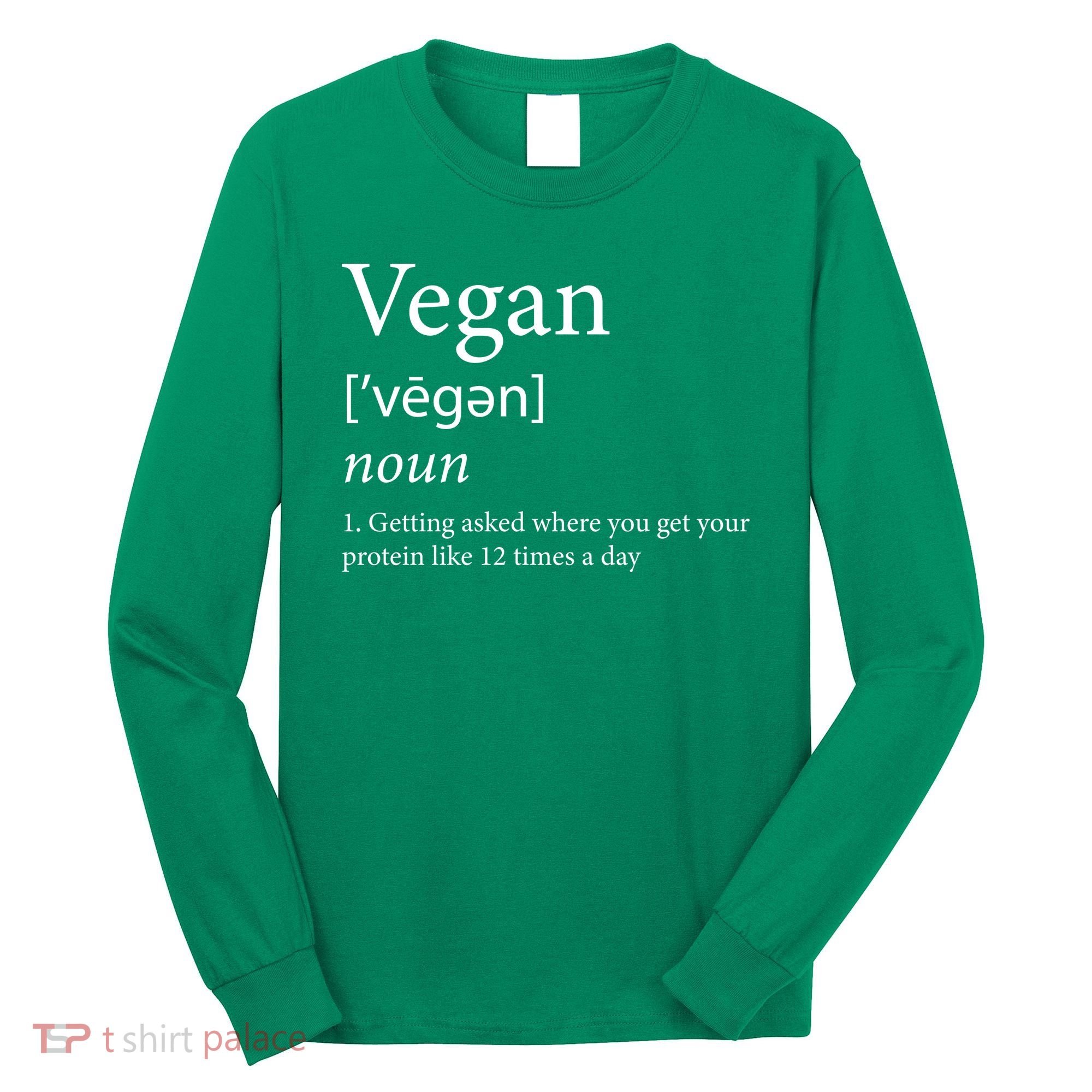 Vegan Protein Definition Long Sleeve Shirt