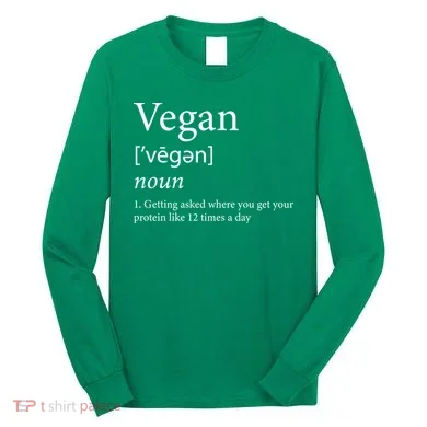 Vegan Protein Definition Long Sleeve Shirt