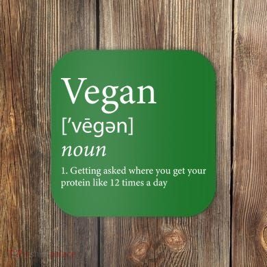 Vegan Protein Definition Coaster