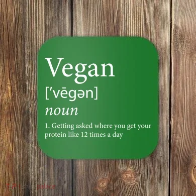 Vegan Protein Definition Coaster