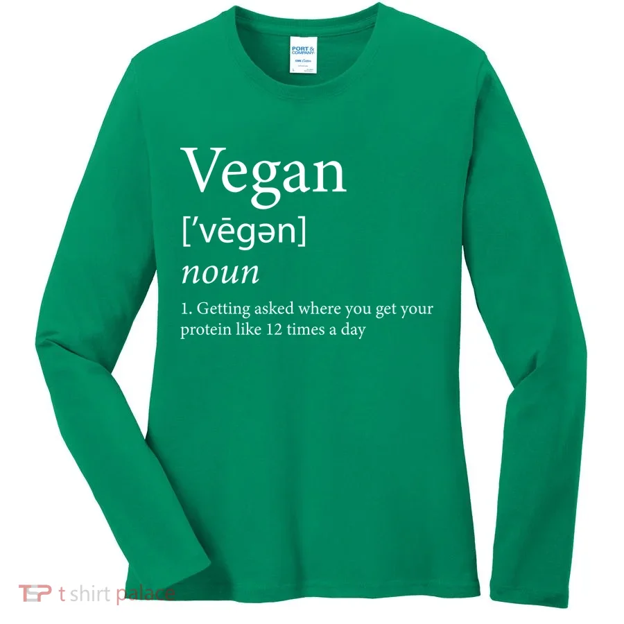Vegan Protein Definition Women's Long Sleeve Shirt