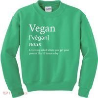 Vegan Protein Definition Kids Sweatshirt thumb 0