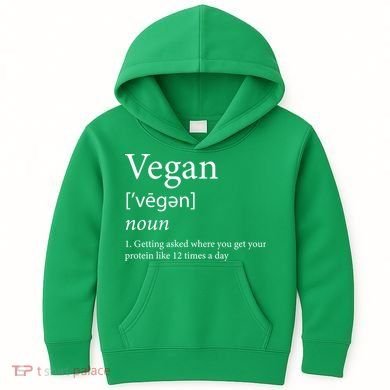 Vegan Protein Definition Kids Hoodie