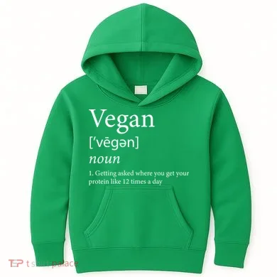Vegan Protein Definition Kids Hoodie