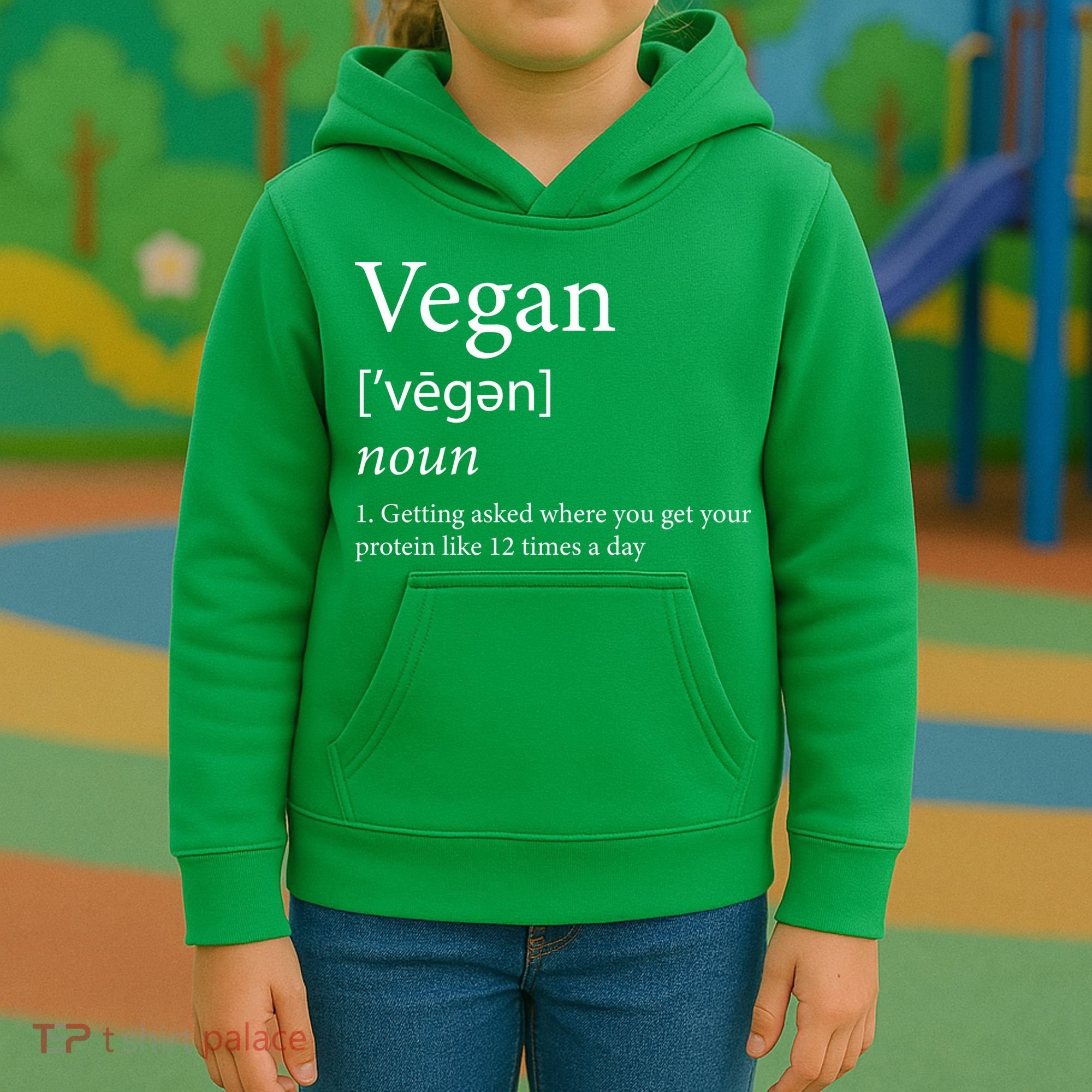 Vegan Protein Definition Kids Hoodie