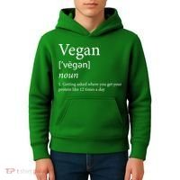 Vegan Protein Definition Kids Hoodie thumb 4