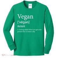 Vegan Protein Definition Kids Long Sleeve Shirt thumb 0