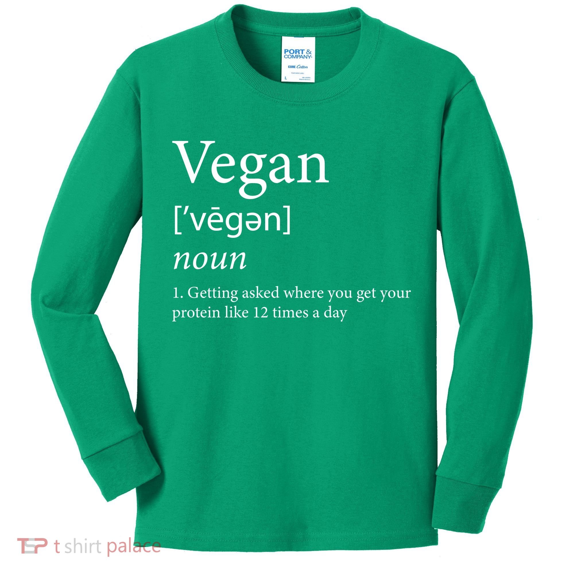 Vegan Protein Definition Kids Long Sleeve Shirt