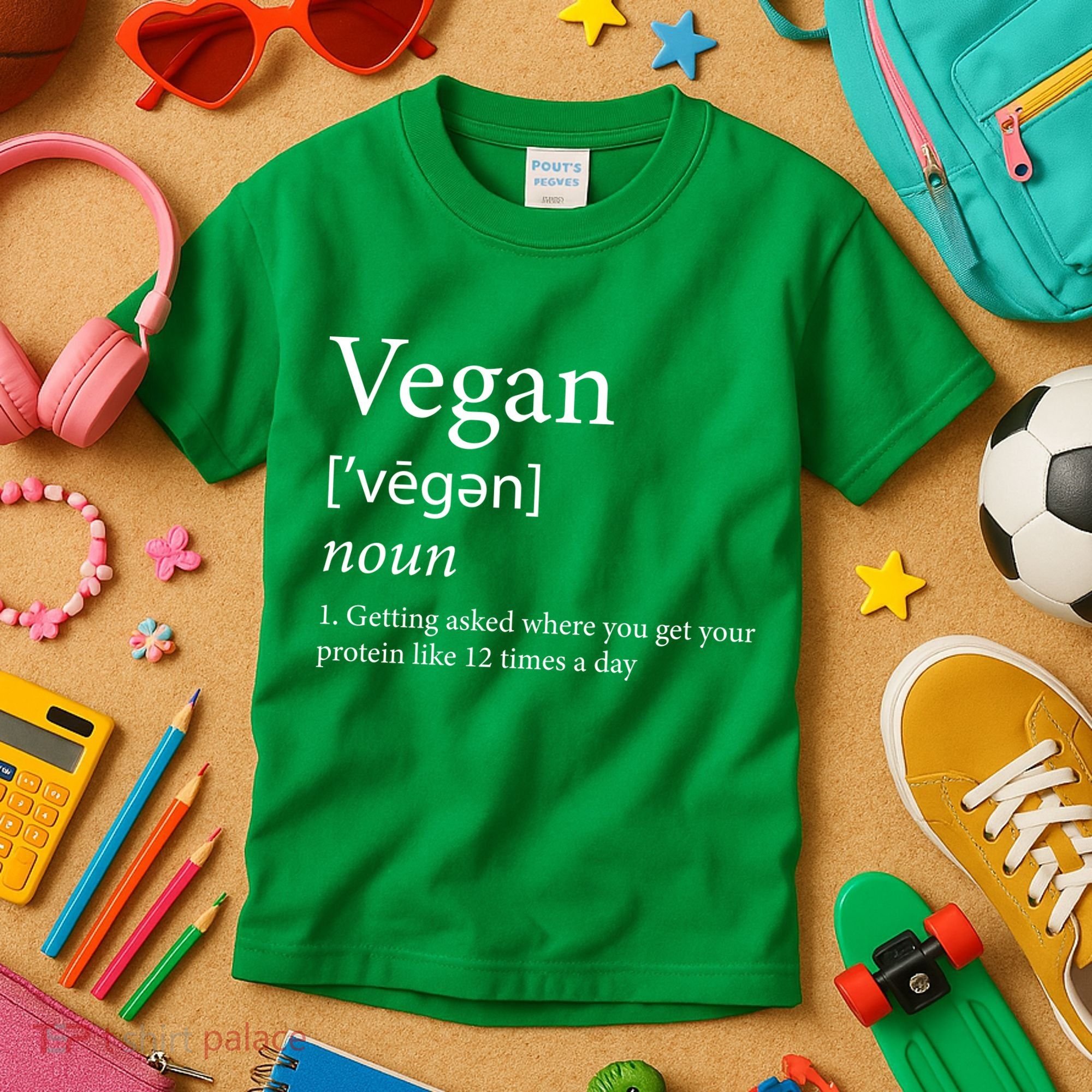 Vegan Protein Definition Kids T-Shirt