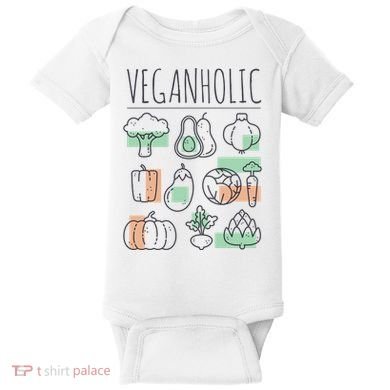 Veganholic Baby Bodysuit