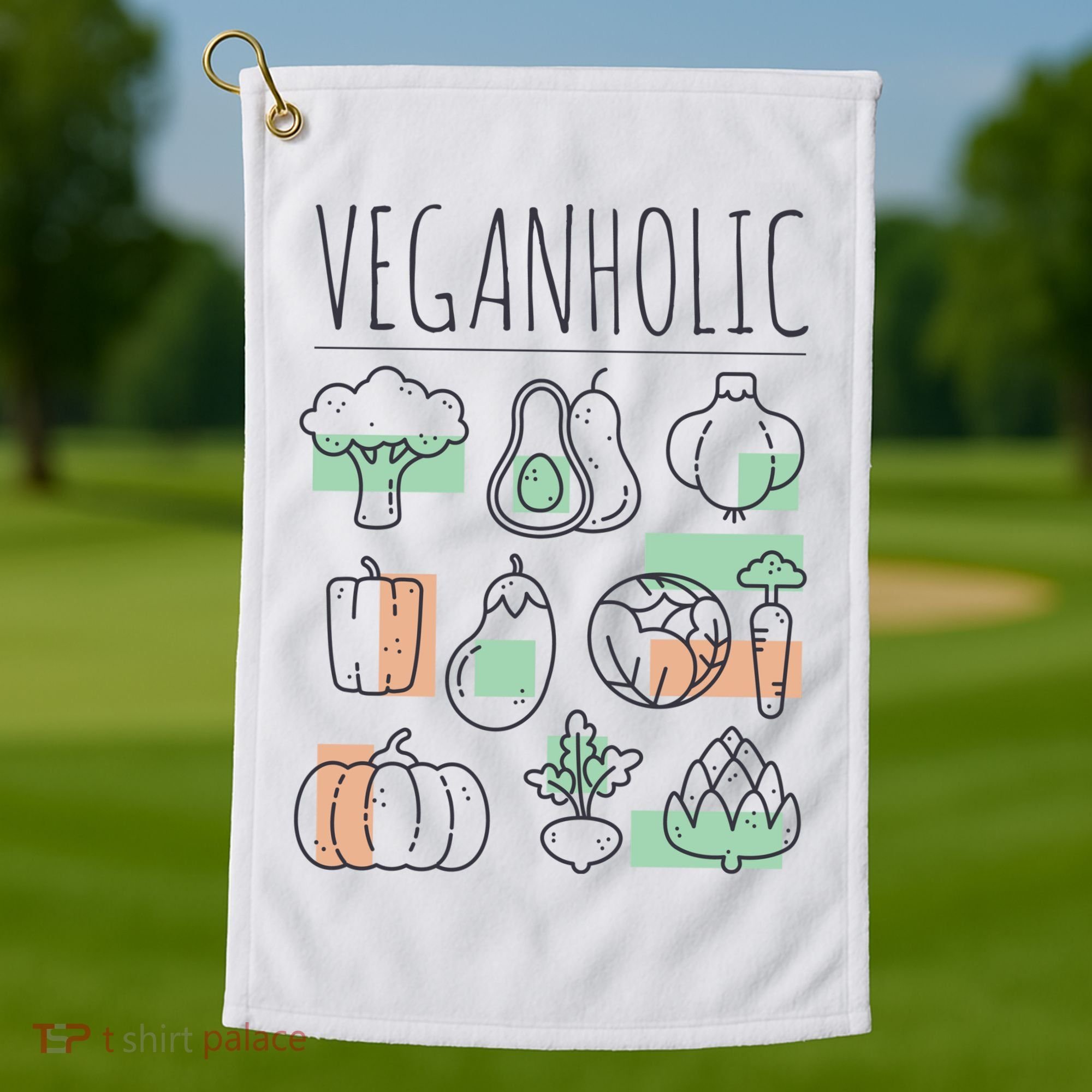 Veganholic Golf Towel