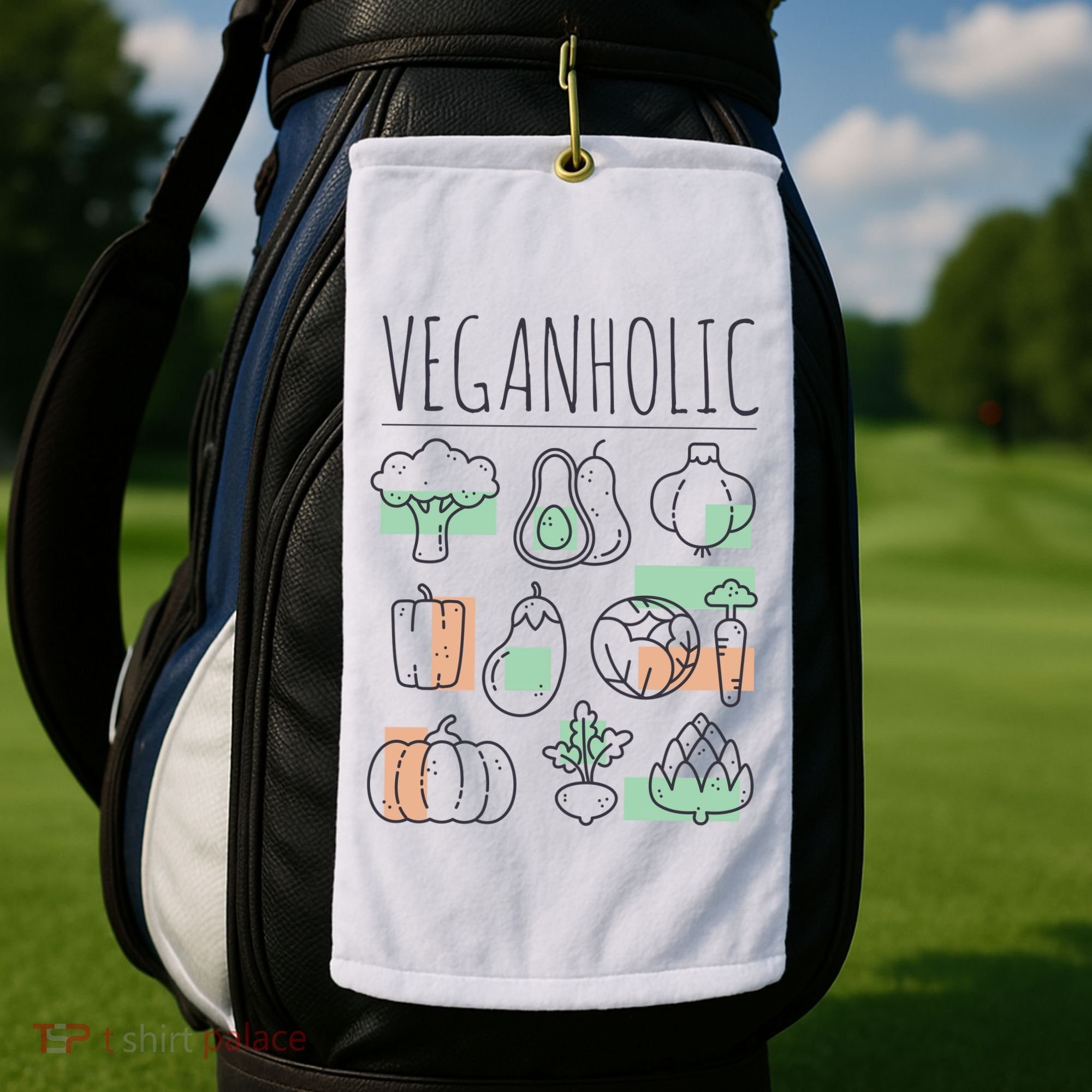 Veganholic Golf Towel