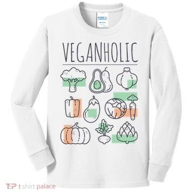 Veganholic Kids Long Sleeve Shirt