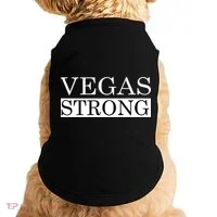 Vegas Strong Classy News Text Doggie Tank thumb 0