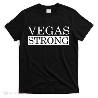 Vegas Strong Classy News Text T-Shirt
