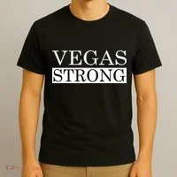 Vegas Strong Classy News Text T-Shirt thumb 3