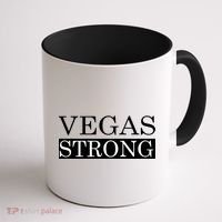 Vegas Strong Classy News Text Coffee Mug thumb 1