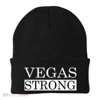Vegas Strong Classy News Text Beanie thumb 0