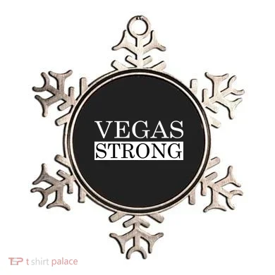 Vegas Strong Classy News Text Ornament
