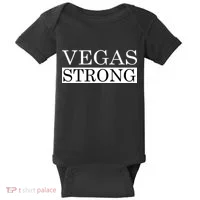Vegas Strong Classy News Text Baby Bodysuit thumb 0