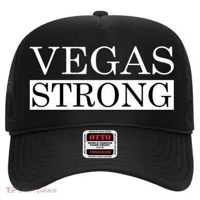 Vegas Strong Classy News Text Hat