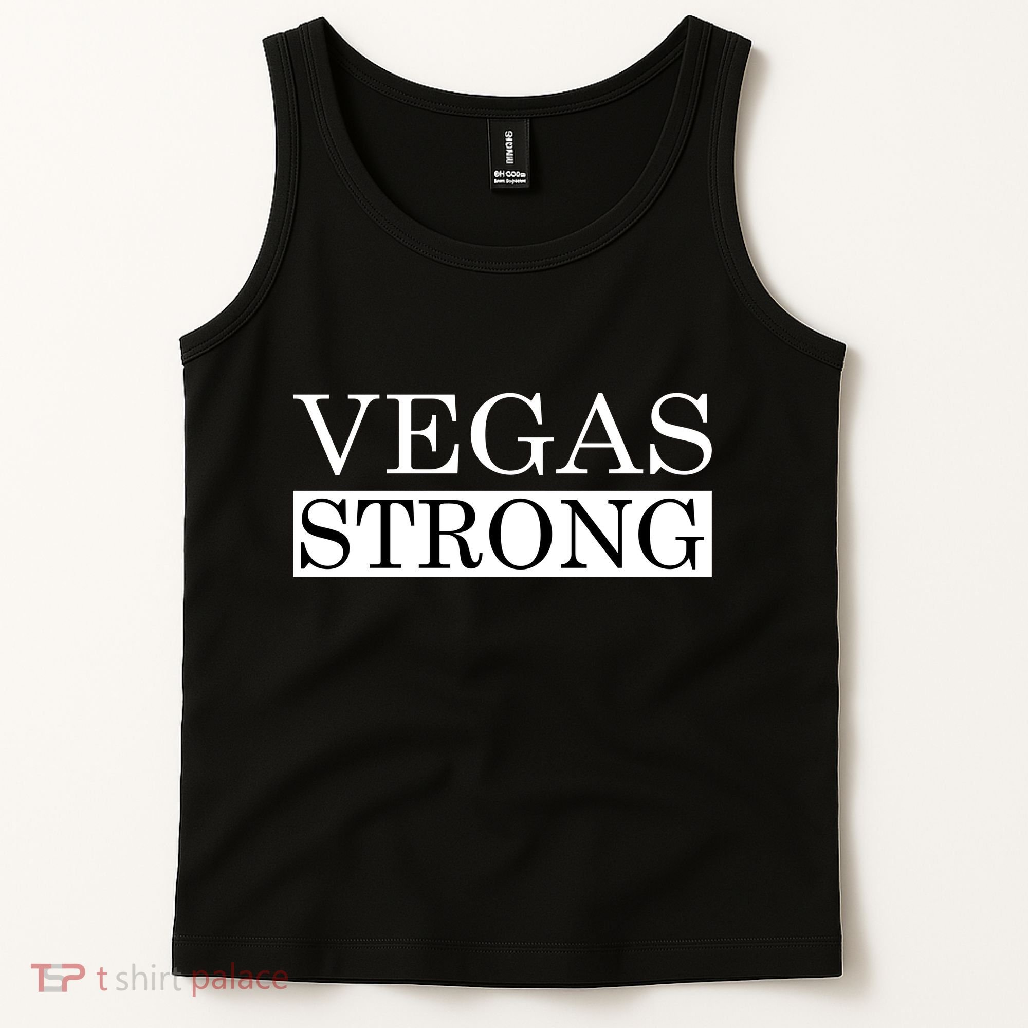 Vegas Strong Classy News Text Tank Top