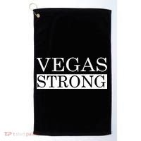 Vegas Strong Classy News Text Golf Towel thumb 0