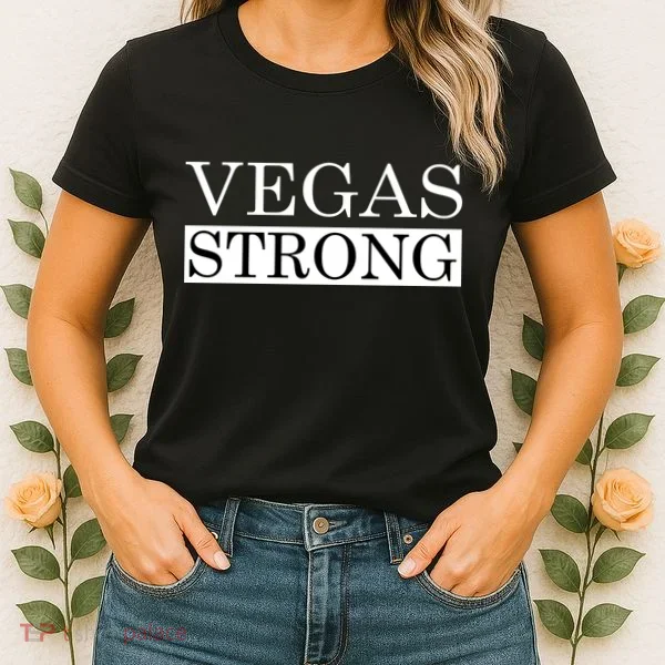 Vegas Strong Classy News Text Women's T-Shirt