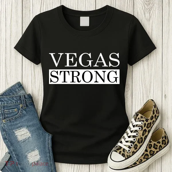 Vegas Strong Classy News Text Women's T-Shirt