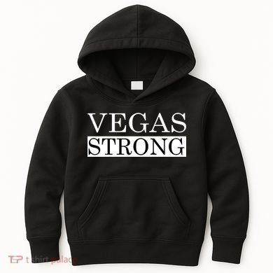 Vegas Strong Classy News Text Kids Hoodie
