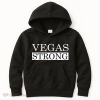Vegas Strong Classy News Text Kids Hoodie thumb 0