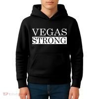 Vegas Strong Classy News Text Kids Hoodie thumb 4
