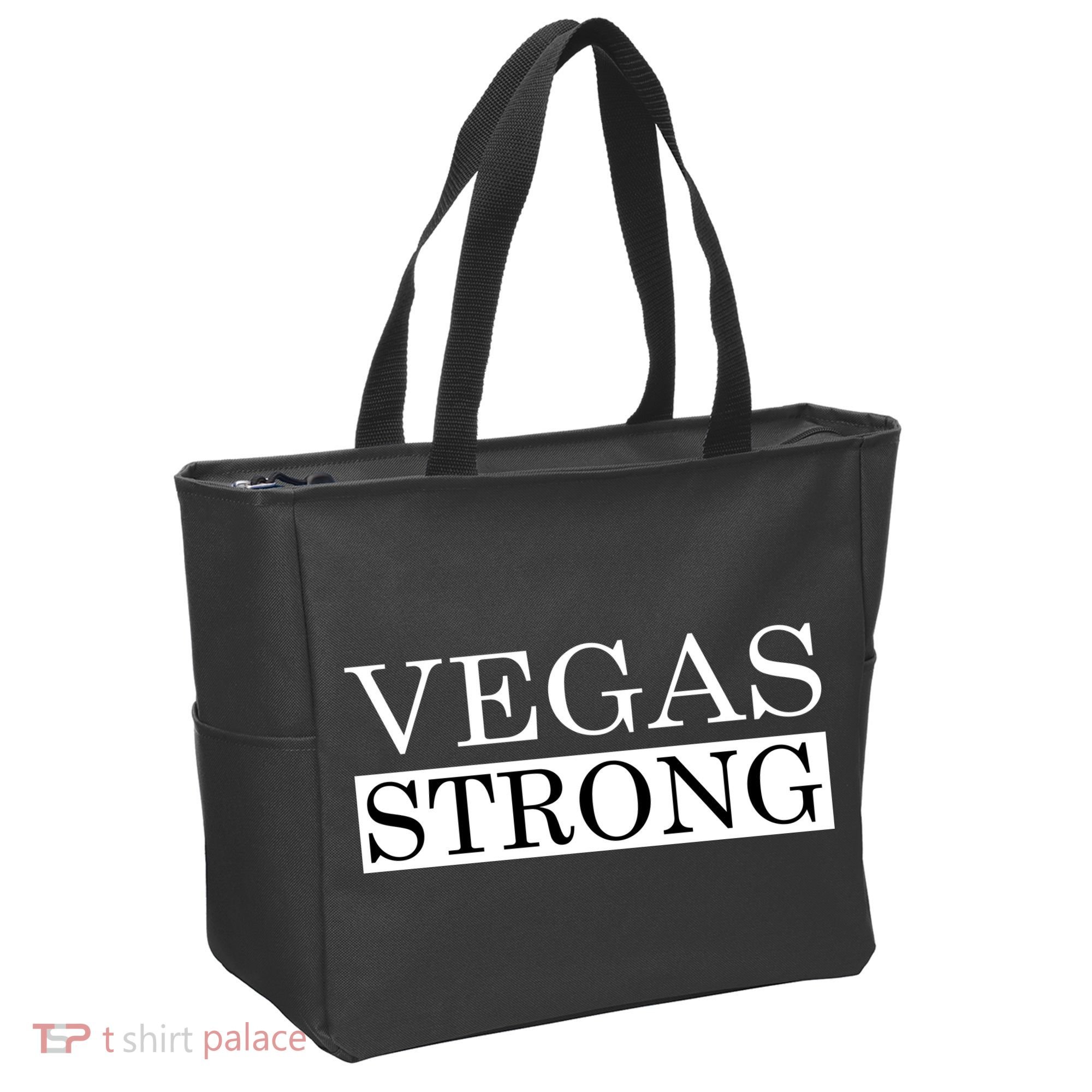 Vegas Strong Classy News Text Tote Bag