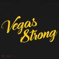 Vegas Strong Gold Script Doggie Tank thumb 4