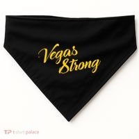 Vegas Strong Gold Script USA-Made Doggie Bandana thumb 0