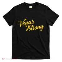 Vegas Strong Gold Script T-Shirt thumb 0