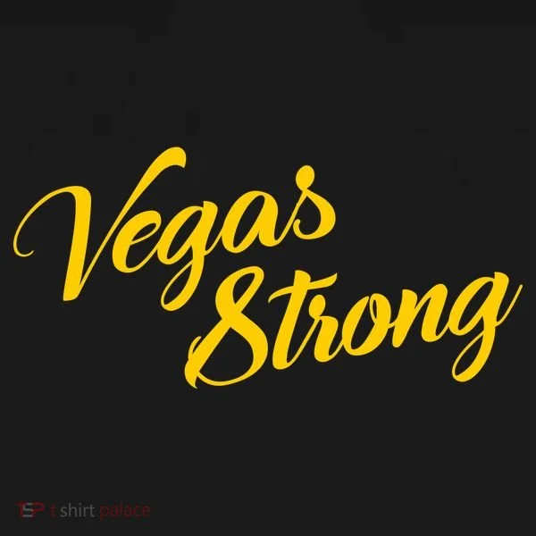 Vegas Strong Gold Script Polo