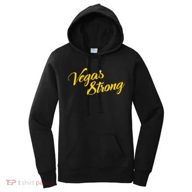 Vegas Strong Gold Script Women's Hoodie