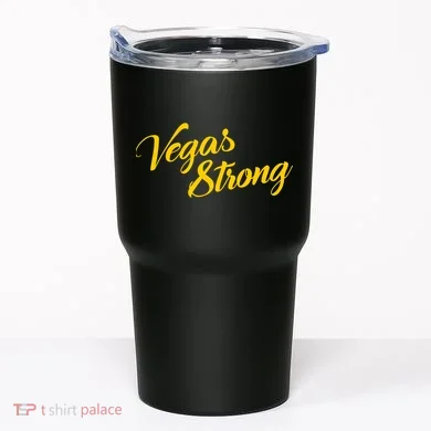 Vegas Strong Gold Script Tumbler