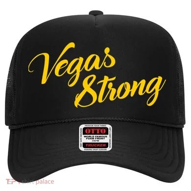 Vegas Strong Gold Script Hat
